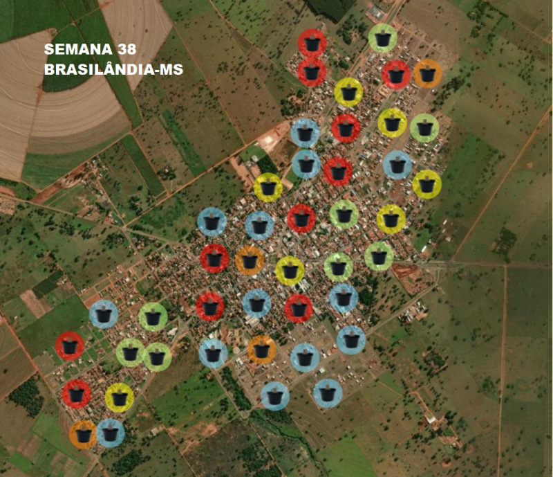 Monitoramento por ovitrampas identifica áreas de maior infestação do Aedes aegypti em Brasilândia.