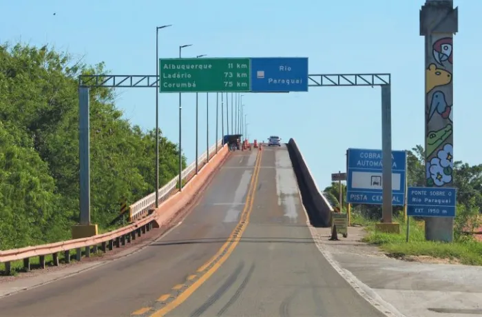 Ponte sobre o Rio Paraguai em Corumbá ficará interditada na próxima quarta-feira