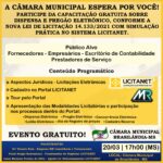 Câmara Municipal de Brasilândia-MS promove capacitação gratuita sobre nova Lei de Licitações