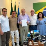 Comitiva de Brasilândia busca recursos para projetos de saúde, esporte e revitalização de espaços públicos