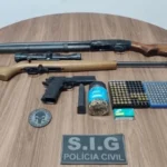 Operação Desarme apreende armas, munições e prende dois investigados em Brasilândia