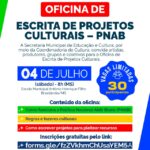Oficina de Escrita de Projetos Culturais – PNAB em Brasilândia é amanhã